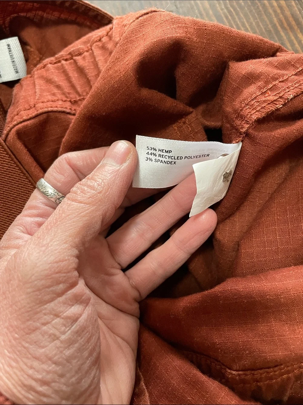 Duluth Trading Co Rust colored hemp blend overalls - Picture 5 of 7